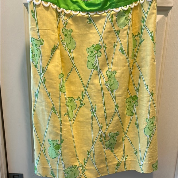 Lilly Pulitzer Yellow and Green Koala Print Dress - Picture 5 of 13